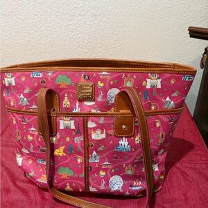 Dooney & Bourke Disney Pink and Brown Tote Bag